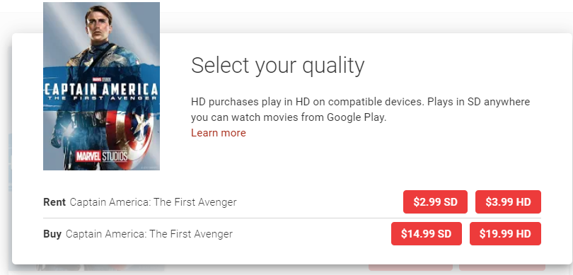 Rent captain america best sale the first avenger
