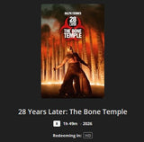 28 Years Later: The Bone Temple HD Digital Code (2026) (Redeems in Movies Anywhere; HDX Vudu Fandango at Home & HD iTunes Apple TV Transfer From MA)