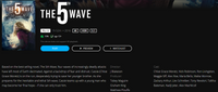 The 5th Wave 4K Digital Code (2016) (Redeems in Movies Anywhere; UHD Vudu Fandango at Home & 4K iTunes Apple TV Transfer From Movies Anywhere)