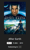 After Earth SD Digital Code (Redeems in Movies Anywhere; SD Vudu & SD iTunes Transfer From Movies Anywhere) (THIS IS A STANDARD DEFINITION [SD] CODE)