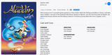 Aladdin Walt Disney Signature Collection HD Digital Code (1992 animated) (Redeems in Movies Anywhere; HDX Vudu & HD iTunes Transfer From Movies Anywhere)