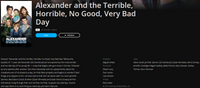 Alexander and the Terrible, Horrible, No Good, Very Bad Day HD Digital Code (2014) (Redeems in Movies Anywhere; HDX Vudu Fandango at Home & HD iTunes Apple TV Transfer From Movies Anywhere)