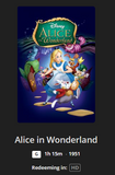Alice in Wonderland HD Digital Code (1951) (Redeems in Movies Anywhere; HDX Vudu Fandango at Home & HD iTunes Apple TV Transfer From Movies Anywhere)
