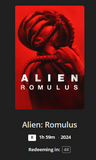 Alien: Romulus 4K Digital Code (2024) (Redeems in Movies Anywhere; 4K Vudu Fandango at Home & 4K iTunes Apple TV Transfer From Movies Anywhere)