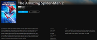 Amazing Spider-Man 2 HD Digital Code (2014) (Redeems in Movies Anywhere; HDX Vudu Fandango at Home & HD iTunes Apple TV Transfer From Movies Anywhere)