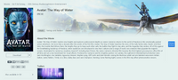 Avatar: The Way of Water 4K Digital Code (2022) (Redeems in Movies Anywhere; 4K Vudu Fandango at Home & 4K iTunes Apple TV Transfer From Movies Anywhere)