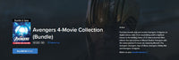 The Avengers 4-Movie Collection 4K Digital Codes (Redeems in Movies Anywhere; 4K Vudu Fandango at Home & 4K iTunes Apple TV Transfer From Movies Anywhere) (4 Movies, 4 Codes)