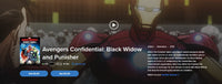 Avengers Confidential: Black Widow and Punisher SD Digital Code (2014) (Redeems in Movies Anywhere; SD Vudu Fandango at Home & SD iTunes Apple TV Transfer From Movies Anywhere) (THIS IS A STANDARD DEFINITION [SD] CODE)