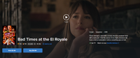 Bad Times at the El Royale 4K Digital Code (2018) (Redeems in Movies Anywhere; 4K Vudu Fandango at Home & 4K iTunes Apple TV Transfer From Movies Anywhere)