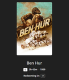 Ben-Hur 4K Digital Code (1959) (Redeems in Movies Anywhere; 4K Vudu Fandango at Home & 4K iTunes Apple TV Transfer From Movies Anywhere)