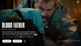 Blood Father HD Digital Code (2016) (Redeems in Movies Anywhere; HDX Vudu Fandango & HD iTunes Apple TV Transfer From Movies Anywhere)