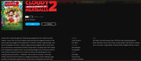 Cloudy With a Chance of Meatballs 2 SD Digital Code (2013) (Redeems in Movies Anywhere; SD Vudu Fandango at Home & SD iTunes Apple TV Transfer From Movies Anywhere) (THIS IS A STANDARD DEFINITION [SD] CODE)