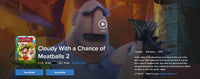 Cloudy With a Chance of Meatballs 2 SD Digital Code (2013) (Redeems in Movies Anywhere; SD Vudu Fandango at Home & SD iTunes Apple TV Transfer From Movies Anywhere) (THIS IS A STANDARD DEFINITION [SD] CODE)