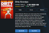 Dirty Grandpa Vudu SD Digital Code (THIS IS A STANDARD DEFINITION [SD] CODE)