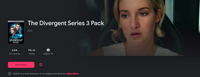 The Divergent Series Trilogy 3-Movie Collection Vudu HDX or Google TV HD Digital Code (3 Movies, 1 Code)