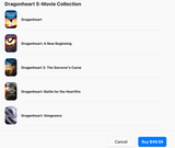 The Dragonheart 5-Movie Collection HD Digital Code (Redeems in Movies Anywhere; HDX Vudu Fandango & HD iTunes Apple TV Transfer From Movies Anywhere)