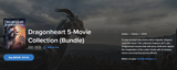 The Dragonheart 5-Movie Collection HD Digital Code (Redeems in Movies Anywhere; HDX Vudu Fandango & HD iTunes Apple TV Transfer From Movies Anywhere)