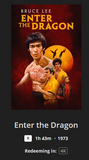 Enter the Dragon 4K Digital Code (1973) (Redeems in Movies Anywhere; UHD Vudu & 4K iTunes Transfer From Movies Anywhere)