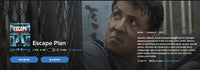 Escape Plan Vudu Fandango at Home HDX Digital Code (2013)
