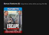 Escape Plan Vudu Fandango at Home 4K Digital Code (2013)