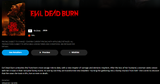 Evil Dead Burn 4K Digital Code (2026) (Redeems in Movies Anywhere; 4K Vudu Fandango & 4K iTunes Apple TV Transfer From Movies Anywhere)