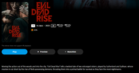 Evil Dead Rise 4K Digital Code (2023) (Redeems in Movies Anywhere; UHD Vudu & 4K iTunes & 4K Google TV Transfer From Movies Anywhere)