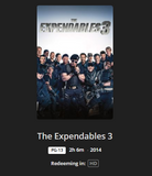 The Expendables 3 HD Digital Code (2014 Theatrical) (Redeems in Movies Anywhere; HDX Vudu Fandango at Home & HD iTunes Apple TV Transfer From MA)