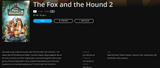 The Fox and the Hound 2 Google TV HD Digital Code (2006) (Redeems in Google TV; HD Movies Anywhere & HDX Vudu & HD iTunes Transfer Across Movies Anywhere)