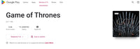 Game Of Thrones Seasons 1-6 Google TV HD Digital Code (60 Episodes, 6 Seasons, 1 Code)
