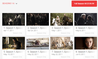 Game Of Thrones Seasons 1-6 Google TV HD Digital Code (60 Episodes, 6 Seasons, 1 Code)