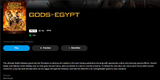 Gods of Egypt HD Digital Code (2016) (Redeems in Movies Anywhere; HDX Vudu Fandango & HD iTunes Apple TV Transfer From Movies Anywhere)