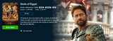 Gods of Egypt iTunes Apple TV 4K Digital Code (2016) (Redeems in iTunes Apple TV; 4K Vudu Fandango Transfers Across Movies Anywhere)