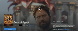 Gods of Egypt iTunes Apple TV 4K Digital Code (2016) (Redeems in iTunes Apple TV; 4K Vudu Fandango Transfers Across Movies Anywhere)