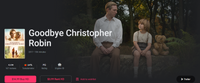 Goodbye Christopher Robin iTunes 4K Digital Code (Redeems in iTunes; UHD Vudu & HD Google TV Transfer Across Movies Anywhere)