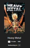 Heavy Metal 4K Digital Code (1981) (Redeems in Movies Anywhere; 4K Vudu Fandango at Home & 4K iTunes Apple TV Transfer From Movies Anywhere)