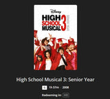 High School Musical 3: Senior Year HD Digital Code (2008 Theatrical) (Redeems in Movies Anywhere; HDX Vudu Fandango at Home & HD iTunes Apple TV Transfer From Movies Anywhere)