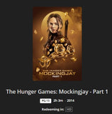 The Hunger Games: Mockingjay Part 1 HD Digital Code (2014) (Redeems in Movies Anywhere; HDX Vudu Fandango at Home & HD iTunes Apple TV Transfer From Movies Anywhere)