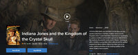 Indiana Jones and the Kingdom of the Crystal Skull Vudu Fandango at Home 4K Digital Code (2008)