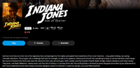 Indiana Jones and the Dial of Destiny 4K Digital Code (2023) (Redeems in Movies Anywhere; UHD Vudu & 4K iTunes Transfer From Movies Anywhere)