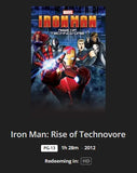 Iron Man: Rise of Technovore HD Digital Code (2012) (Redeems in Movies Anywhere; HDX Vudu Fandango at Home & HD iTunes Apple TV Transfer From Movies Anywhere)