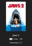 Jaws 2 4K Digital Code (1978) (Redeems in Movies Anywhere; 4K Vudu Fandango at Home & 4K iTunes Apple TV Transfer From Movies Anywhere)