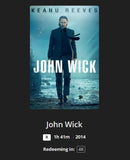 John Wick 4K Digital Code (2014) (Redeems in Movies Anywhere; 4K Vudu Fandango at Home & 4K iTunes Apple TV Transfer From Movies Anywhere)