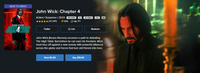 John Wick: Chapter 4 Vudu Fandango at Home 4K Digital Code (2023)