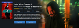 John Wick: Chapter 4 Vudu Fandango at Home 4K Digital Code (2023)