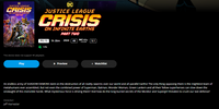 Justice League: Crisis on Infinite Earths Part Two 4K Digital Code (2024) (Redeems in Movies Anywhere; 4K Vudu Fandango at Home & 4K iTunes Apple TV Transfer From Movies Anywhere)