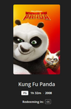 Kung Fu Panda 4K Digital Code (2008) (Redeems in Movies Anywhere; 4K Vudu Fandango at Home & 4K iTunes Apple TV Transfer From Movies Anywhere)