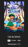 Lilo & Stitch 2-Movie Animated Collection HD Digital Codes (Redeems in Movies Anywhere; HDX Vudu Fandango at Home & HD iTunes Apple TV Transfer From Movies Anywhere) (2 Movies, 2 Codes)
