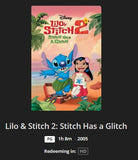 Lilo & Stitch 2: Stitch Has a Glitch HD Digital Code (2005) (Redeems in Movies Anywhere; HDX Vudu Fandango at Home & HD iTunes Apple TV Transfer From Movies Anywhere)