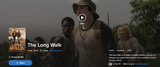 The Long Walk Vudu Fandango at Home 4K Digital Code (2025)