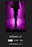 M3GAN 2.0 Theatrical + Unrated Versions 4K Digital Code (2025) (Redeems in Movies Anywhere; 4K Vudu Fandango at Home & 4K iTunes Apple TV Transfer From Movies Anywhere)